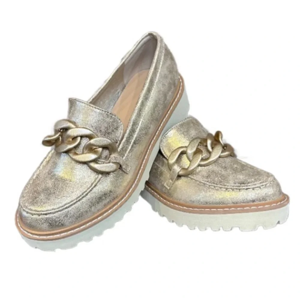 Pierre Dumas MORA-2 GOLD SHOES Size 6